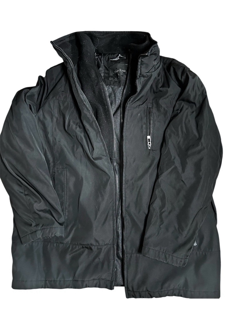 Calvin Klein Men's black Windbreaker lightweight jacket